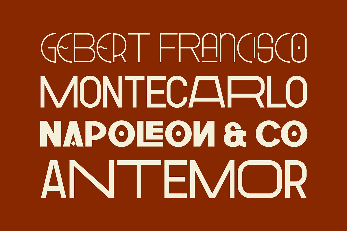 GR Milesons | Artdeco Typeface, a Sans Serif Font by Garisman Std (Photo 6 of 11)