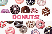 Donuts VECTOR illustrations, a Food Illustration by Natalka Dmitrova art (Thumbnail 10 of 27)