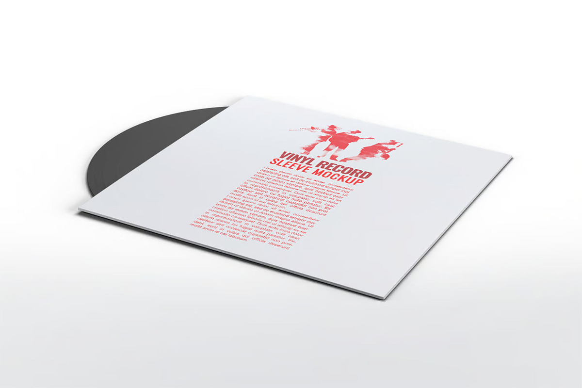 Vinyl Record Sleeve Mock-Up, a Product Mockup by Se٧enStudio (Photo 9 of 9)