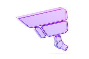 3d glass holographic cctv camera ui, a Technology Illustration by Marozhkastudio