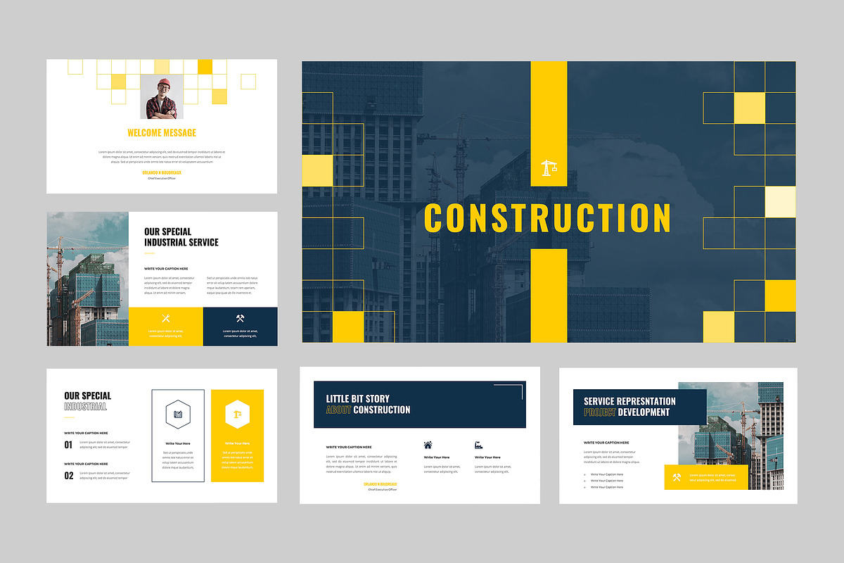 Construction - Powerpoint Template, a Presentation Template by TMint ...