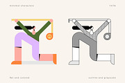 Minimal Character Set, a Person Illustration by Léo Alexandre (Thumbnail 15 of 18)