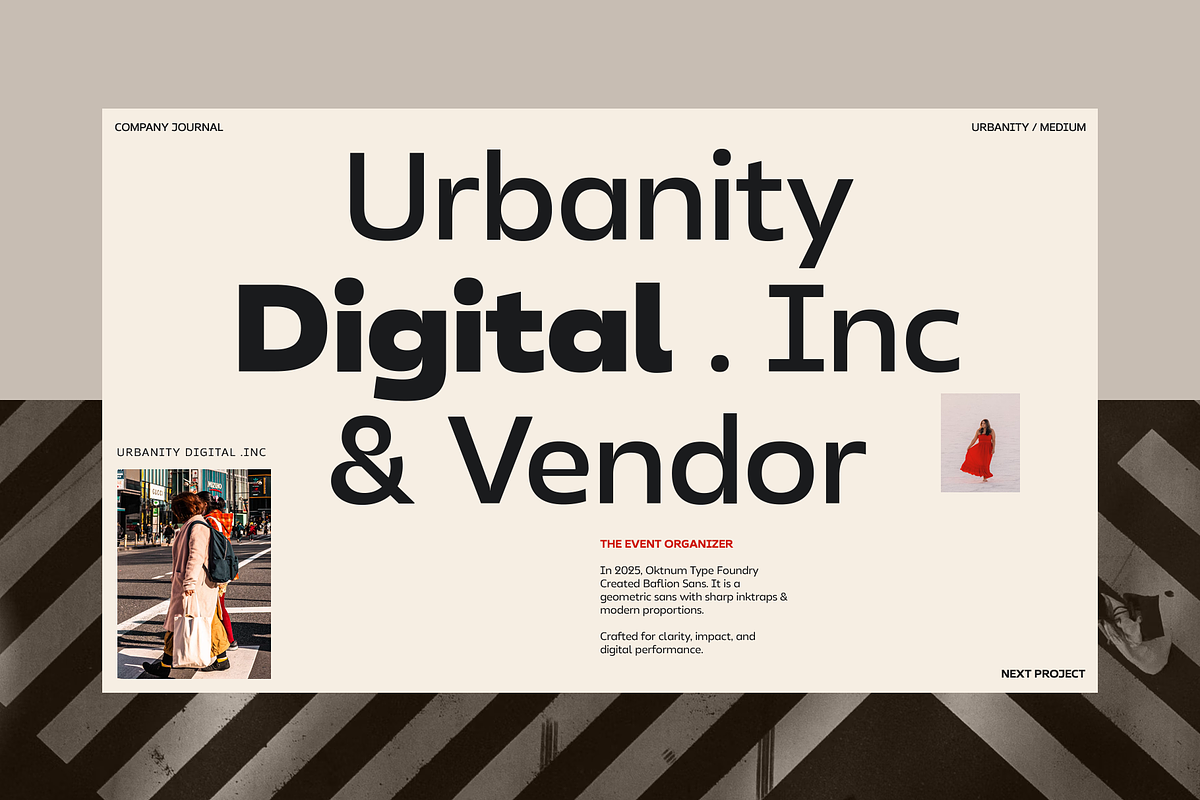 Baflion Sans +Variable Fonts, a Sans Serif Font by Oktnum Type Foundry (Photo 6 of 14)
