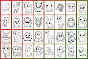 Cute Animals Coloring Page, a Graphic by Forhadx5 (Thumbnail 7 of 12)