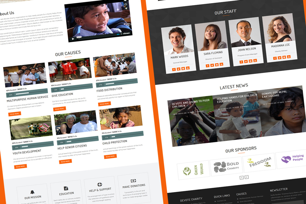 Devote - Chairty Wordpress Theme, a WordPress Template by TheGenius (Photo 3 of 4)