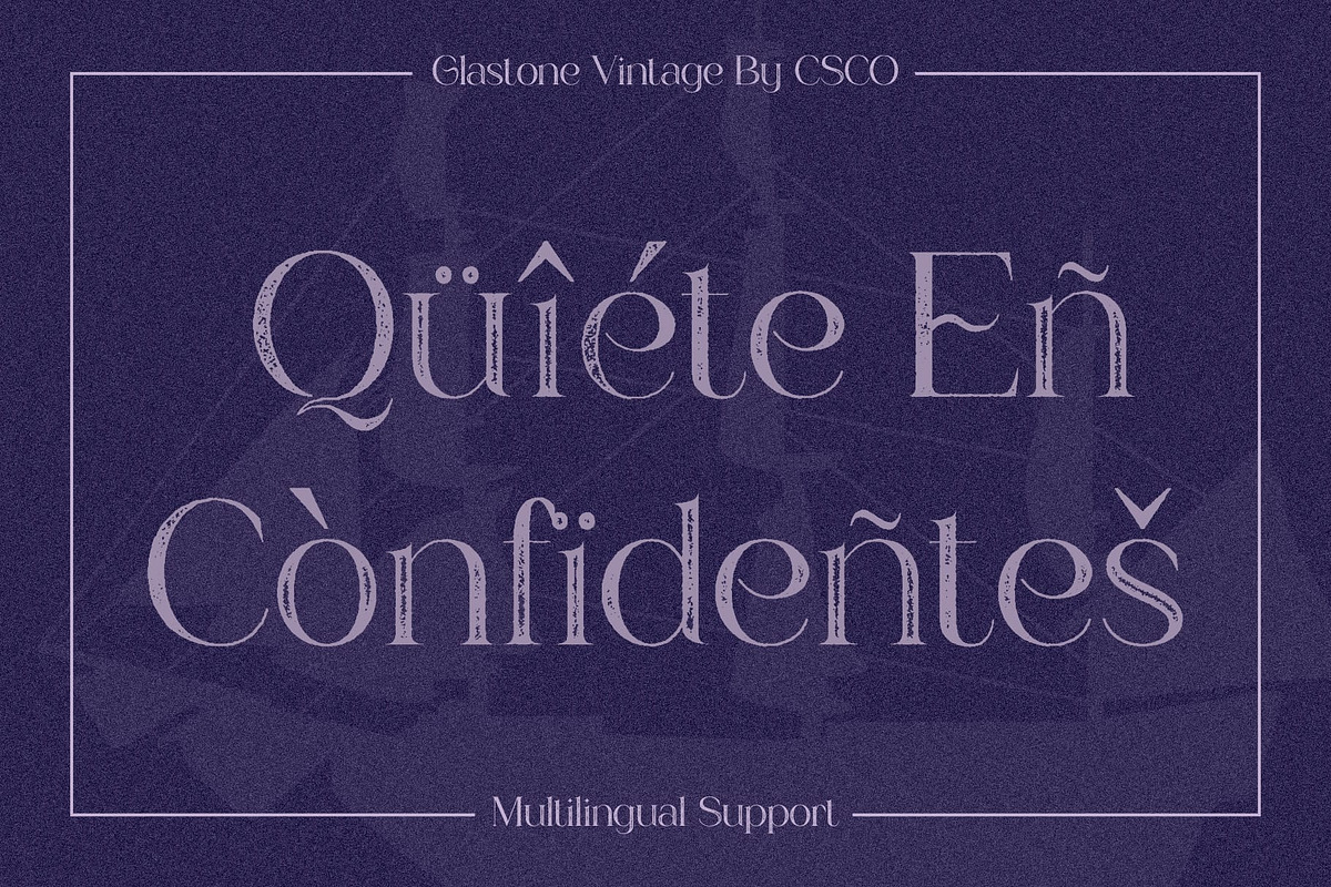Glastone Vintage, a Serif Font by Craft Supply Co. (Photo 7 of 8)