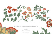 Vintage Japanese Flower Woodcuts, an Object Graphic by Blixa 6 Studios (Thumbnail 9 of 23)
