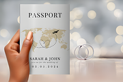 Wedding Passport Invitation Template, a Marketing Template by Coco Bloom (Thumbnail 3 of 4)