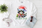 Vintage Funny Raccoon Christmas Png, a Seasonal Illustration by Rose Art (Thumbnail 2 of 5)