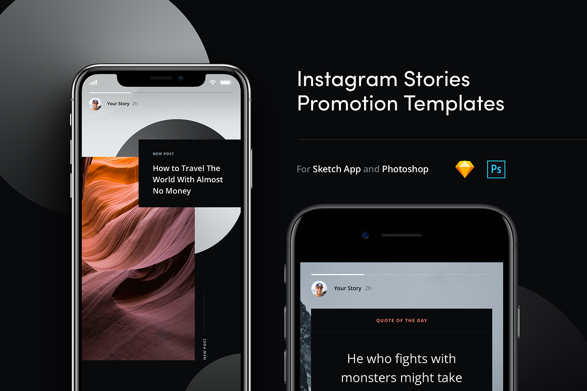 10 Instagram Stories Templates, a Social Media Template by Petr Knoll (Photo 1 of 7)