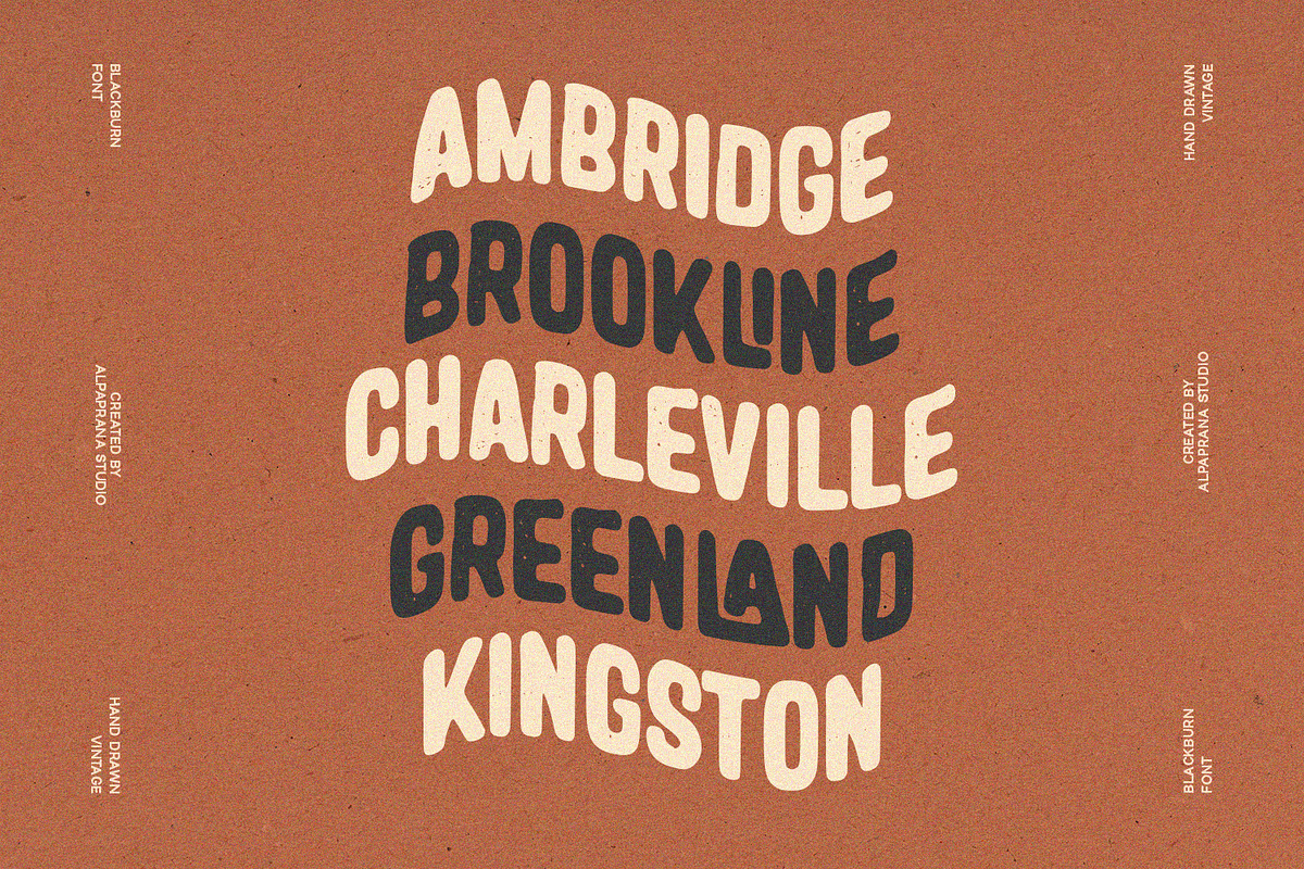 Blackburn - Vintage Font, a Script Font by Alpaprana (Photo 2 of 13)