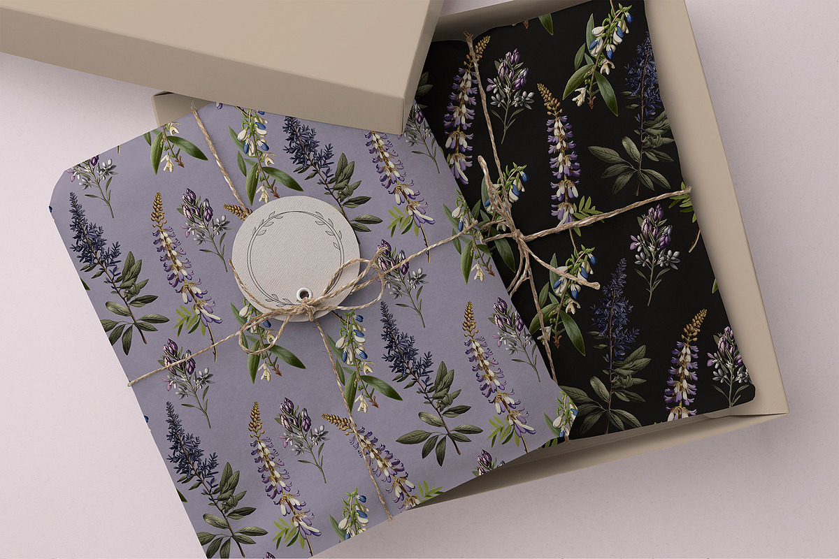 Lupine. Vintage botanical atlas, a Pattern Graphic by Antikva17 (Photo 12 of 12)