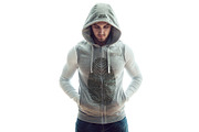 Sleeveless Hoodie Mock-Up, a Hoody Mockup by Freeman Studio (Thumbnail 5 of 17)