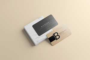 Metal Business Card Mockups