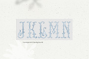 Monogram letters crest blue alphabet, a Decorative Illustration by GrafikBoutique (Thumbnail 2 of 3)