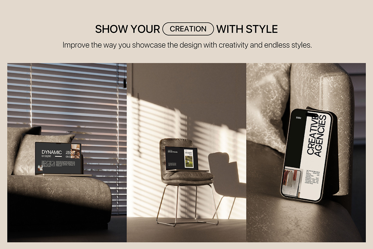 ZORA - Aesthetic Mockup Bundle, a Device Mockup by Creavora (Photo 3 of 11)