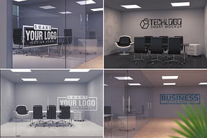 100 Logo Mockups Bundle Vol.3