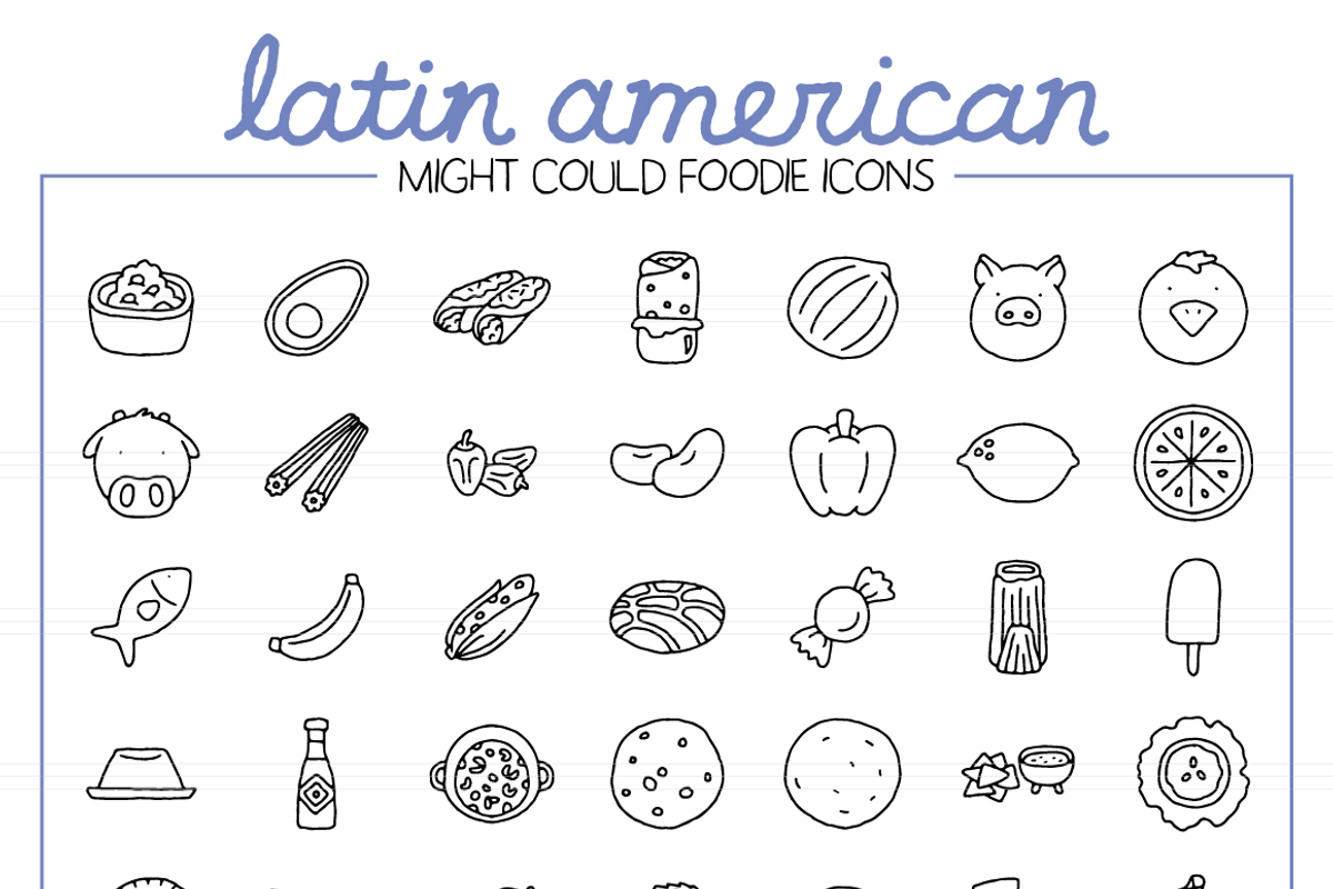 Foodie Illustration Pack, a Food Illustration by Might Could Studios (Photo 5 of 11)