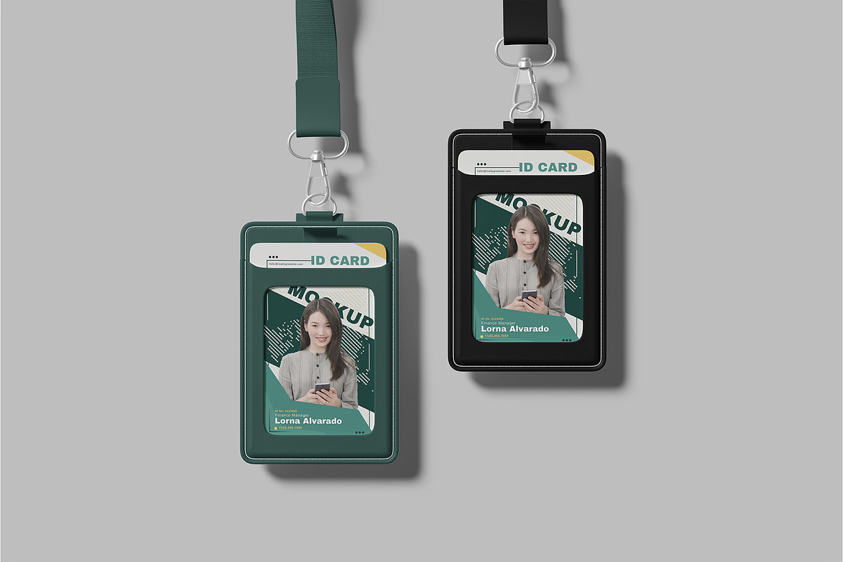 ID Card Mockup, an Advertising Mockup by Bangdastudio (Photo 4 of 5)