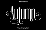 Autumn - Unique Display Serif, a Serif Font by Luna Shop (Thumbnail 1 of 6)