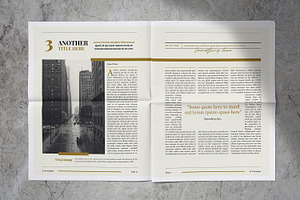 Modern Newspaper Magazine Template