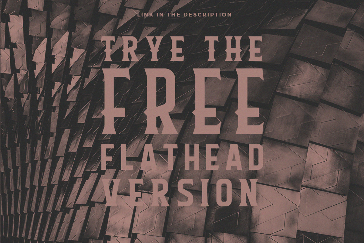 Flathead Round Vintag Typeface Font, a Sans Serif Font by Headfonts (Photo 9 of 9)