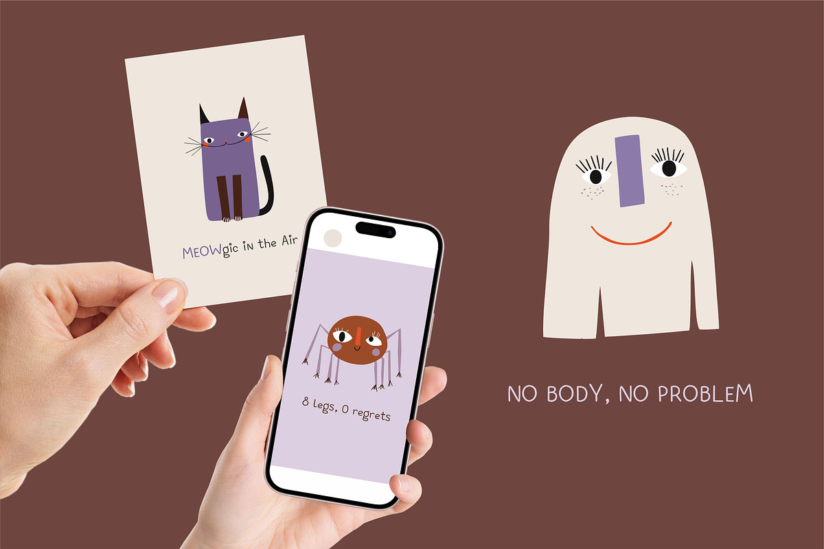 Boo Crew Halloween collection, an Illustration by SurfaceStories (Photo 7 of 9)