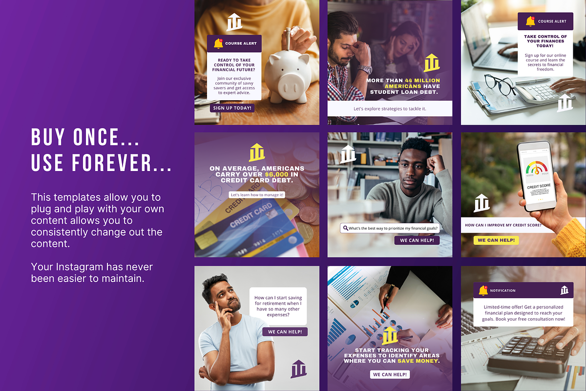 15 Finance Social Media Templates, a Social Media Template by Sincerely Media (Photo 5 of 9)
