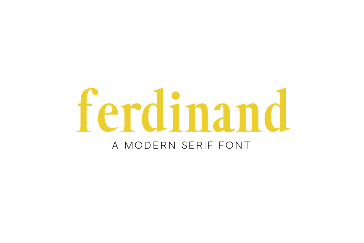 Ferdinand - Modern Serif Font preview 2