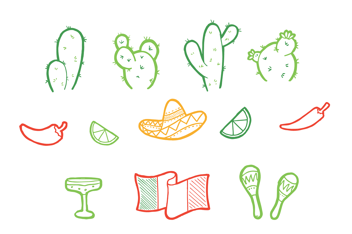 Cinco De Mayo Lettering, a Seasonal Illustration by JoshuaRed Design (Photo 5 of 5)