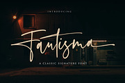 Faustima - Chic Signature Font, a Script Font by Vultype Co. (Thumbnail 1 of 7)