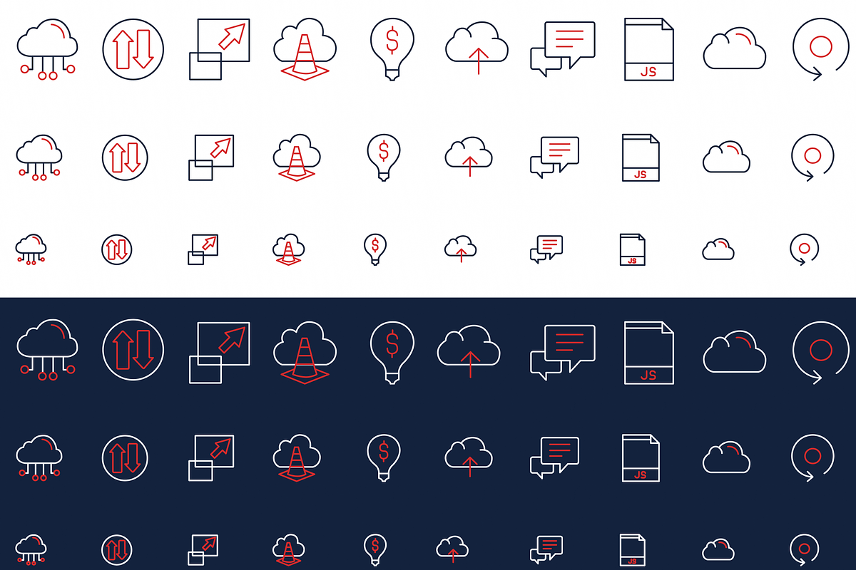 Icons Pack (1290 items), an Outline Icon by Oleksandr Filiuk (Photo 5 of 10)