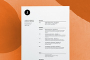 Glyph | Minimal | Free Logo | Clean, a Resume Template by Resumodo (Thumbnail 1 of 8)