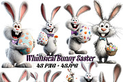 Whimsical Bunny Easter Clipart, an Illustration by one-touch (Thumbnail 1 of 15)