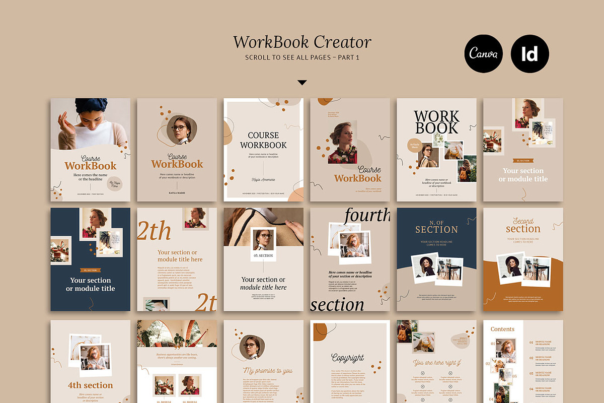 4 in 1 Course Creator Super Bundle K, a Magazine Template by Mirazz (Photo 17 of 44)