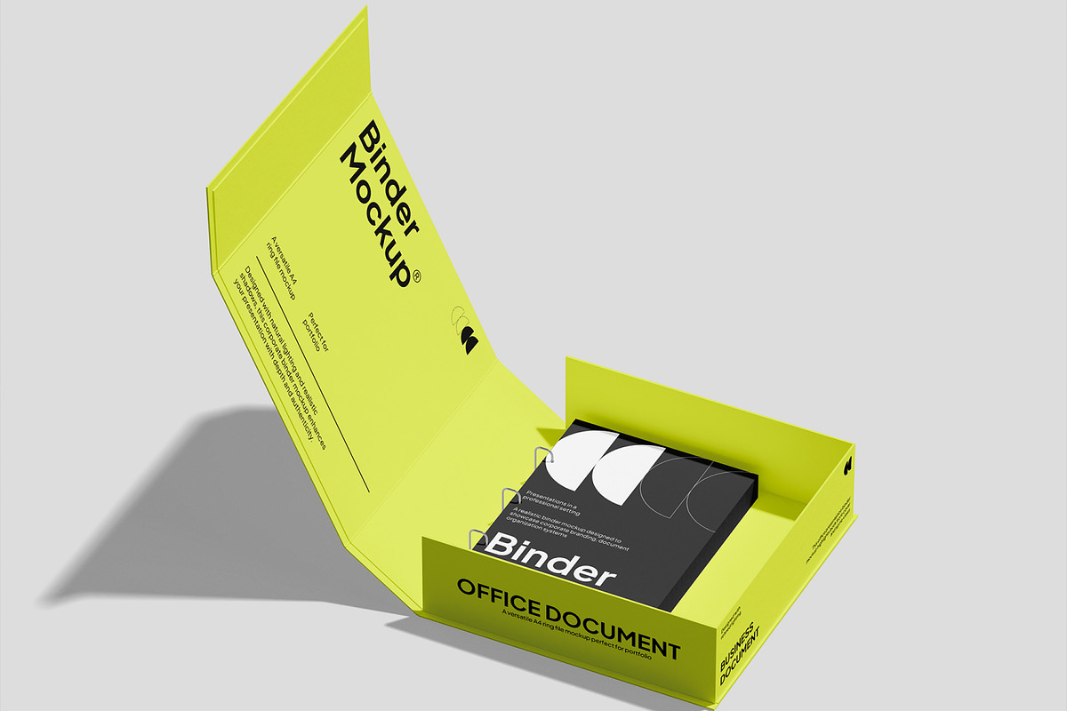 Binder Mockup, a Merchandise Mockup by Unerispace (Photo 5 of 5)