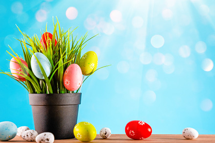 Happy Easter greeting card