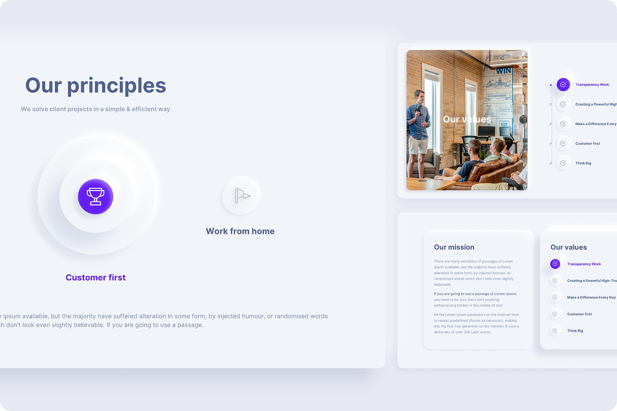 Neumorphic Presentation Template, a Presentation Template by TemplateZuu (Photo 17 of 48)