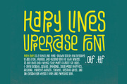 Happy Lines Uppercase Font, a Script Font by akropol (Thumbnail 2 of 6)