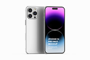 iPhone 14 Pro Max Mockup, an iPhone Mockup by UnicDesign (Thumbnail 1 of 10)