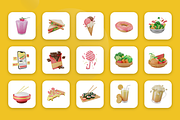 3D Animated Food Icons, a Food & Drink 3D Model by Flat Icons (Thumbnail 2 of 5)