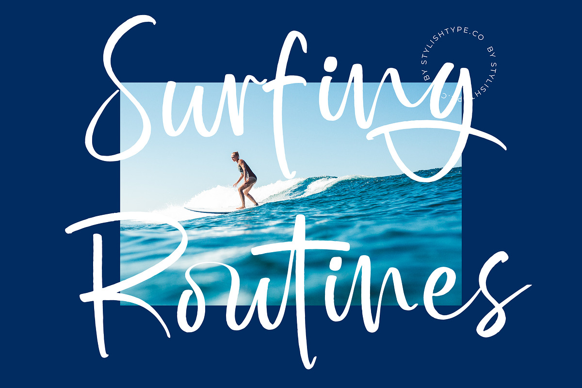 Bright Nastury Texture Brush Font, a Script Font by stylishtype.co (Photo 3 of 20)