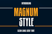 Magnum Style, a Sans Serif Font by RADesigns21 (Thumbnail 1 of 9)