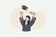 Student Graduation Illustration, an Object Graphic by Jump Studio (Thumbnail 8 of 14)