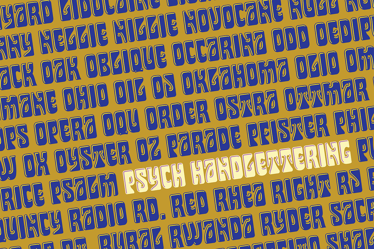 Psych Handlettering Font preview 6