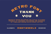 UBIQUITO - Retro Display Font, a Font by Rightwheels (Thumbnail 10 of 10)