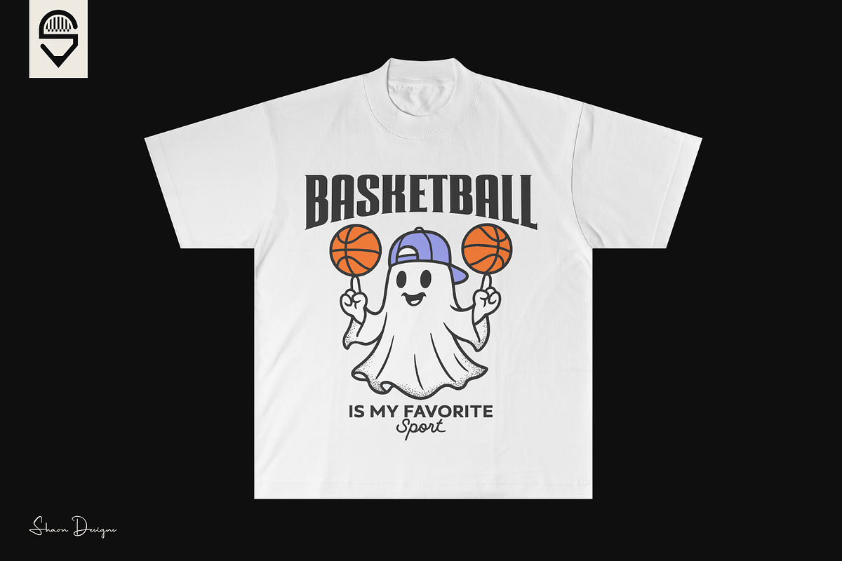 Cute Ghost Spinning Basketball, a Sport Illustration by shaondesigns (Photo 2 of 4)