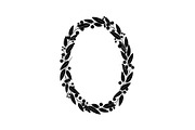 Floral Oval Wreath SVG Bundle, an Illustration by yasushie (Thumbnail 21 of 31)