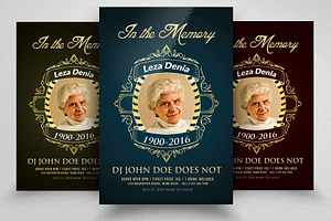 Funeral & Memorial Program Flyer, a Flyer Template by Business Flyers