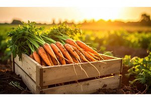 Freshly harvested carrots in a, a Nature Photo by Igor Tichonow